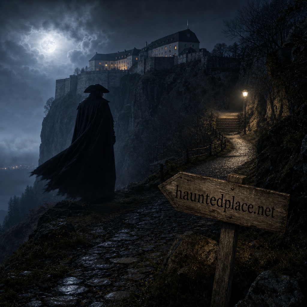 The giant man in the coat: an eerie apparition at Königstein Fortress
